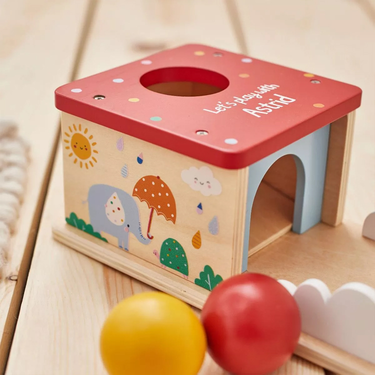 Montessori Baby Toys Wooden Object Permanence Box