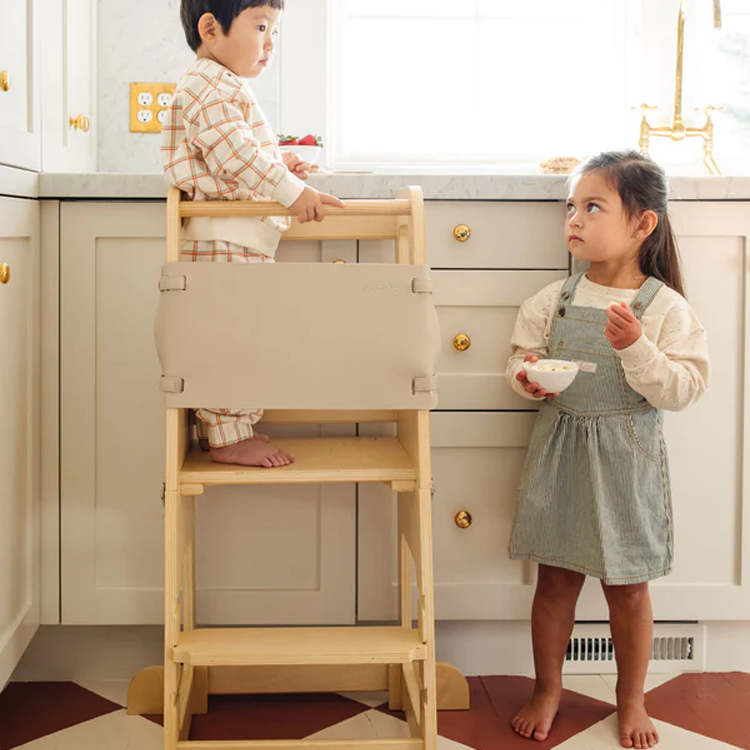 Foldable Wooden Step Stool for Kids
