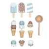 Mini Wooden Ice Cream Stand Toy for Role Play