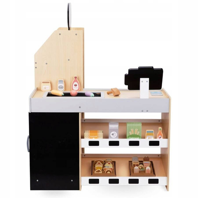 Role Play Wooden Supermarket Toys Set for Kids