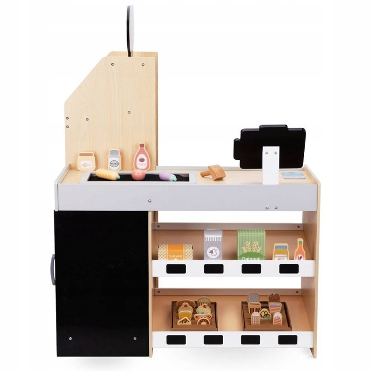 Role Play Wooden Supermarket Toys Set for Kids