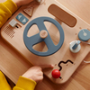 Wooden Steering Wheel Busy Board for Kids