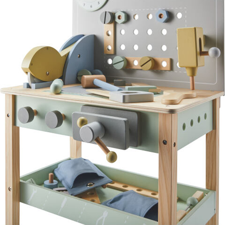 Asssembly Tool Kit Wooden Workbench Toy for Kids