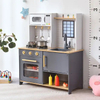 Kids Miniature Wooden Kitchen Toy with Light Sound