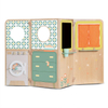 Little House Foldable Wooden Play Kitchen for Kids