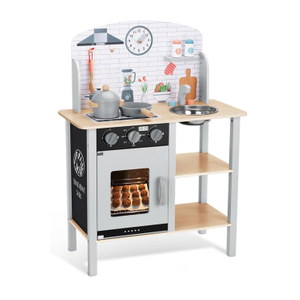 Wooden Cooking Kitchen Play Set For Kids