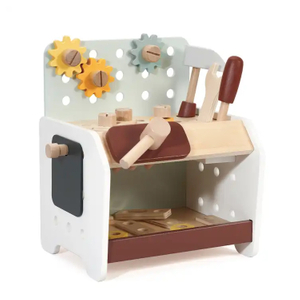 Kids Role Play Mini Wooden Tool Table
