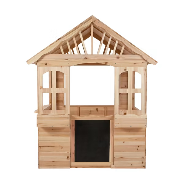 Wooden Kids Playhouse Easy Assembly Outdoor Cubby House