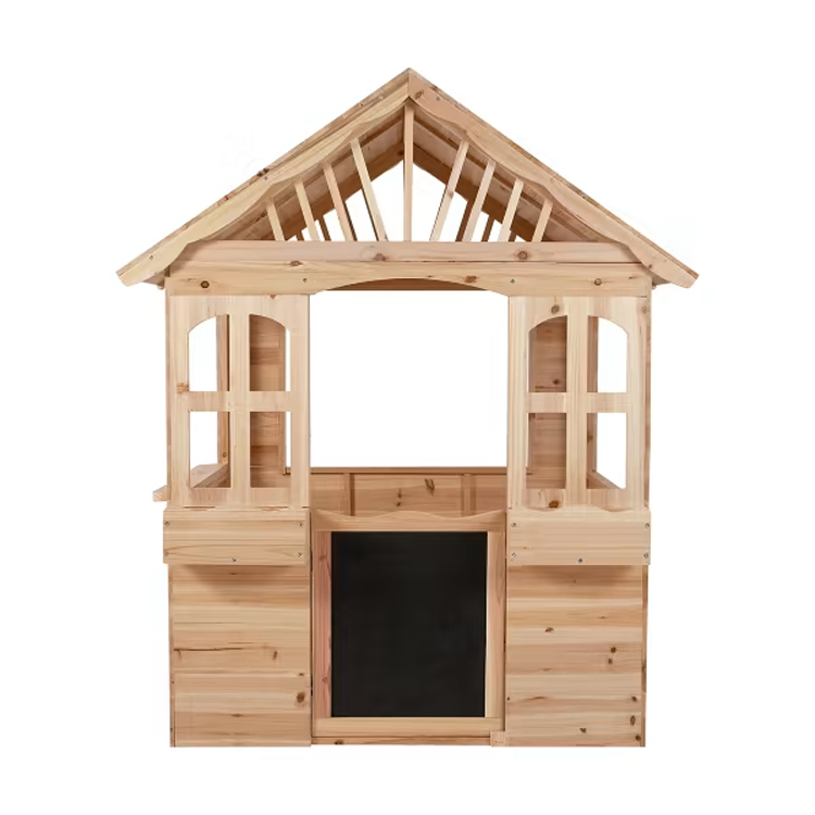 Wooden Kids Playhouse Easy Assembly Outdoor Cubby House