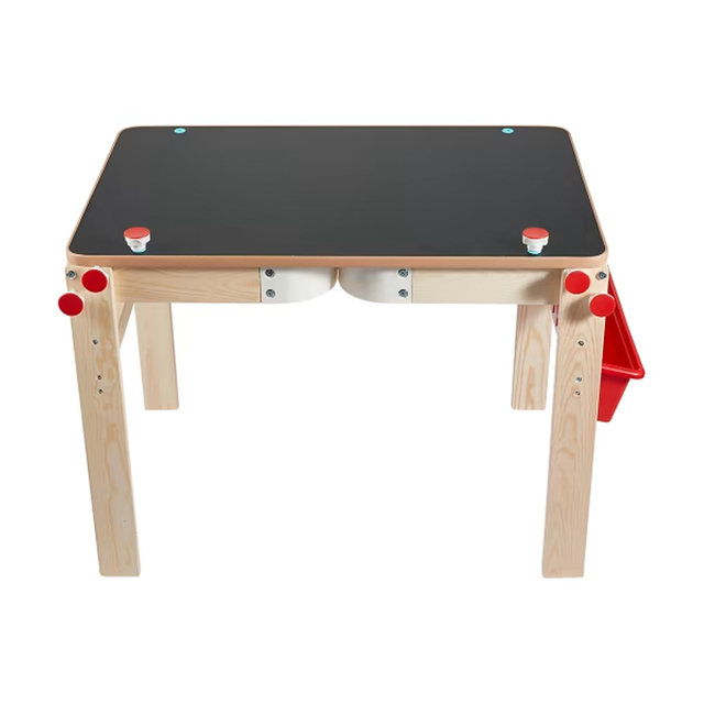 Adjustable Wooden Kids Art Easel with Storage Tray