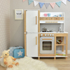 Wooden Kids Play Kitchen Set with Oven and Cabinet