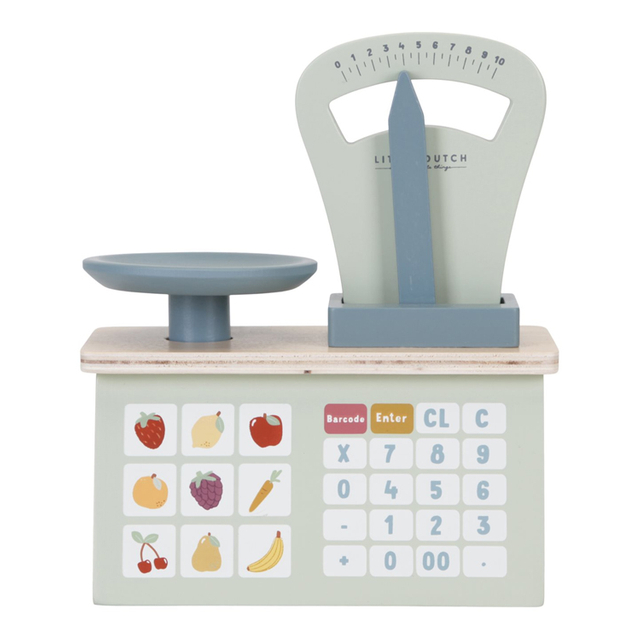 Wooden Toy Balance Scale for Kids' Grocery