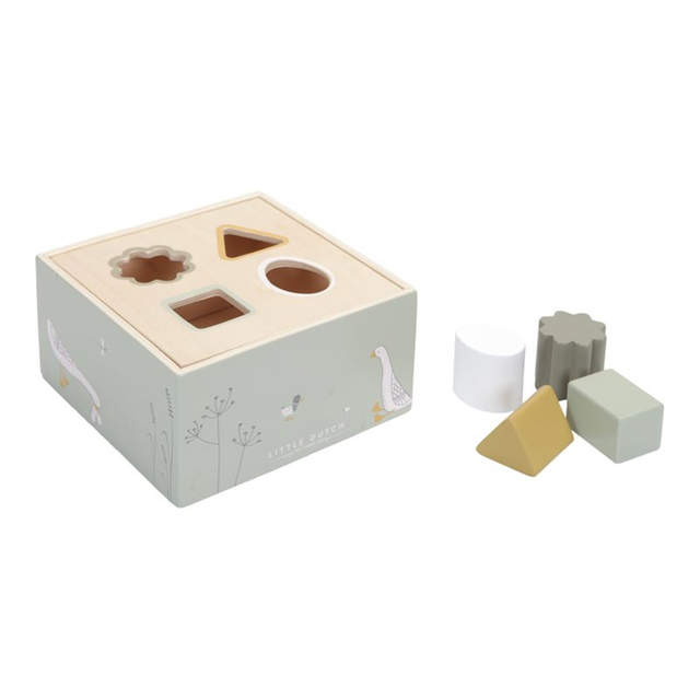 Wooden Shape Sorter Box for Toddlers