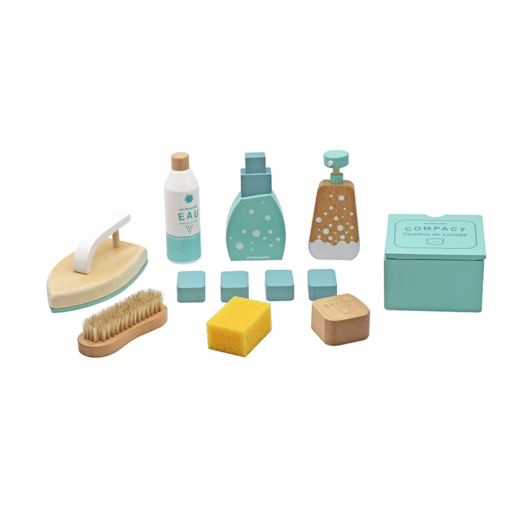 Wooden Cleaning Play Set with Household Tools