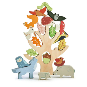 Wooden Stacking Forest Animal Tree Toy