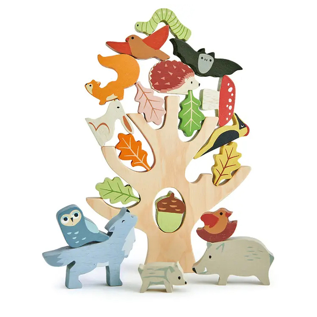 Wooden Stacking Forest Animal Tree Toy