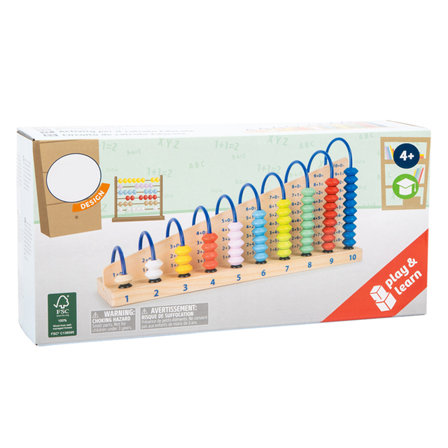 Wooden Abacus Counting Frame for Kids Math Learning