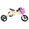 Wooden Kids Tricycle with purple and Storage Basket