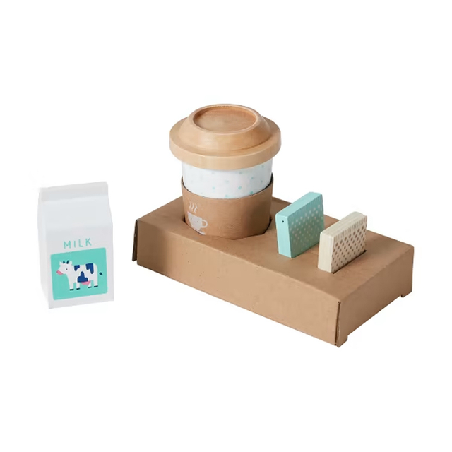Wooden Coffee & Biscuit Play Set