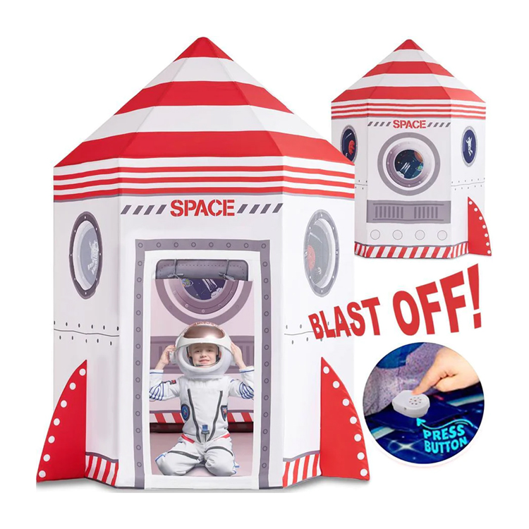 Kids Space Rocket Play Tent 