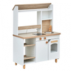 Wooden Kids Play Kitchen Set with Locker