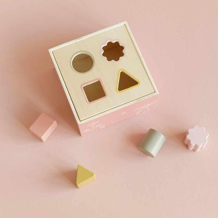 Wooden Shape Sorter Box for Toddlers