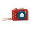 Wooden Red Camera Toy for Kids' Pretend Play