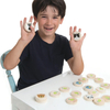Wooden Animal Memory Game Coin with Portable Cloth Bag