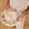Wooden Shape Sorting Clock Toy