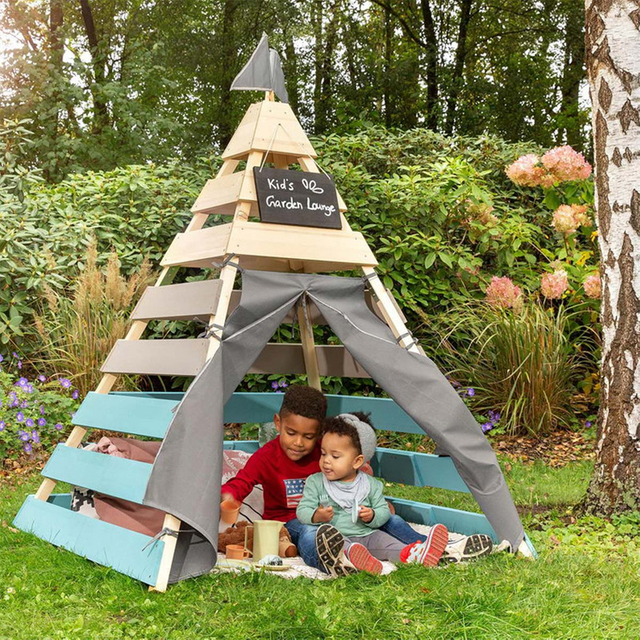 Wooden Kids Teepee Play Tent 