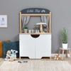 Wooden Kids Grocery Store Pretend Play Set with Chalkboard