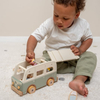 Wooden Retro Camper Van Toy with Mini Figures