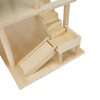 Wooden Tree House Dollhouse with Swing & Slide 