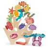 Wooden Ocean Coral Reef Stacking Toy with Marine Animal