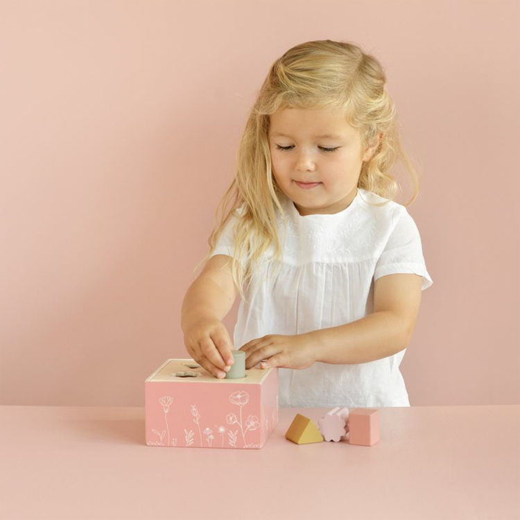 Wooden Shape Sorter Box for Toddlers