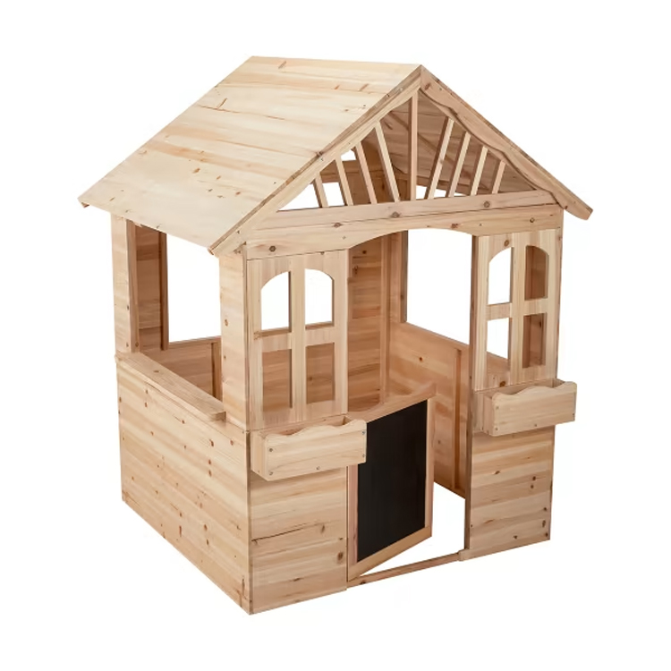 Wooden Kids Playhouse Easy Assembly Outdoor Cubby House