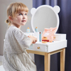 Girs White Wooden Makeup Table with Chair