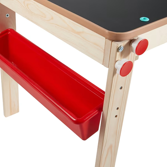 Adjustable Wooden Kids Art Easel with Storage Tray
