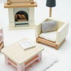 Wooden Mini Living Room Furniture Set for Dollhouse