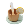 Wooden Tea Party Set for Kids with Snacks and Storage Box