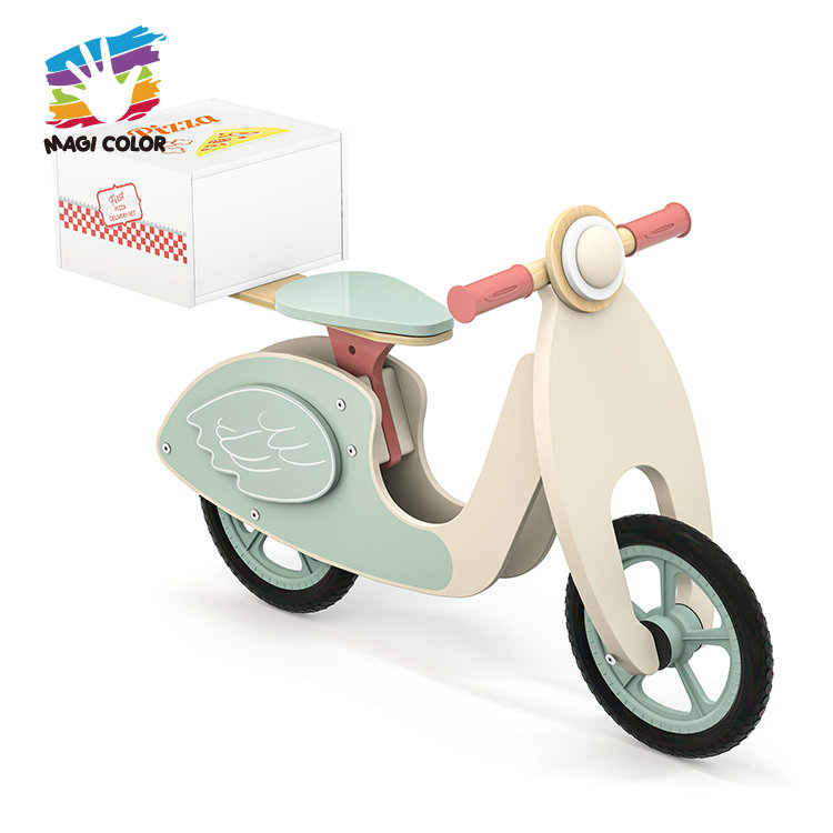 Wooden Pizza Delivery Balance Bike
