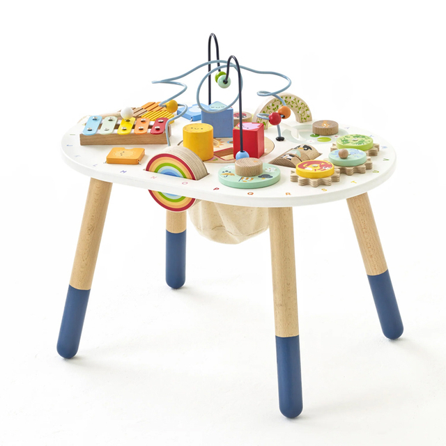 Sensory Wooden Toy Activity Table for Toddlers