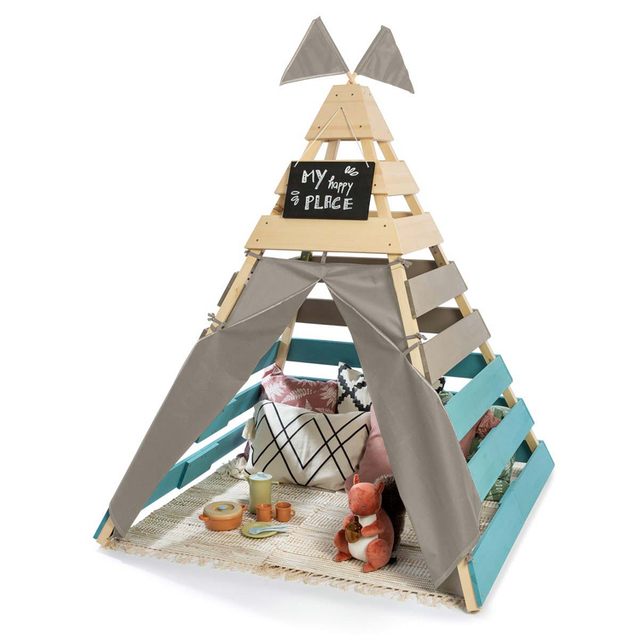 Wooden Kids Teepee Play Tent 