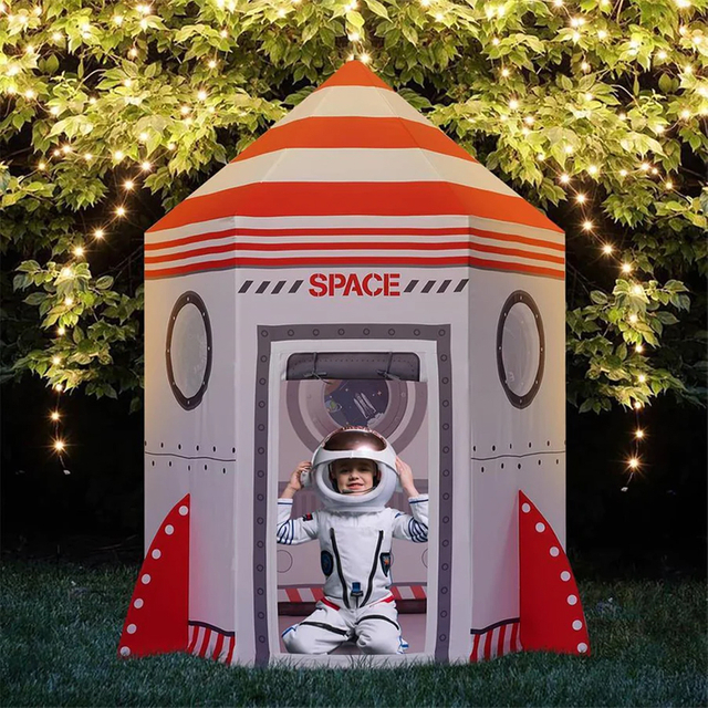 Kids Space Rocket Play Tent 