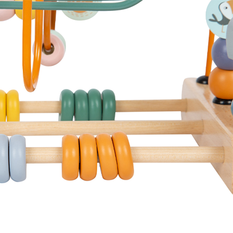Wooden Bead Maze Toy with Animal & Abacus