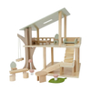 Wooden Tree House Dollhouse with Swing & Slide 