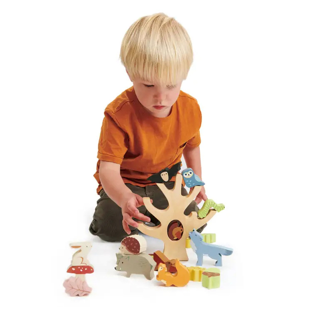 Wooden Stacking Forest Animal Tree Toy