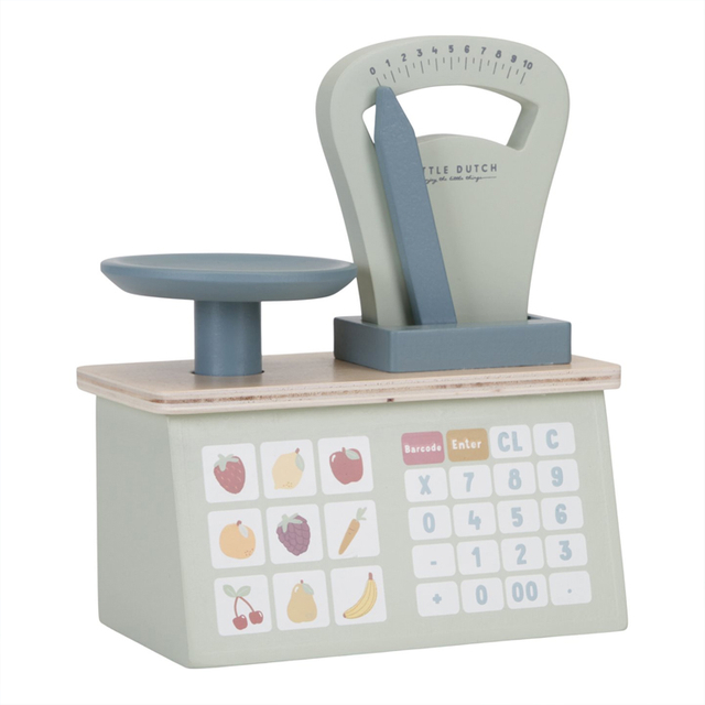 Wooden Toy Balance Scale for Kids' Grocery