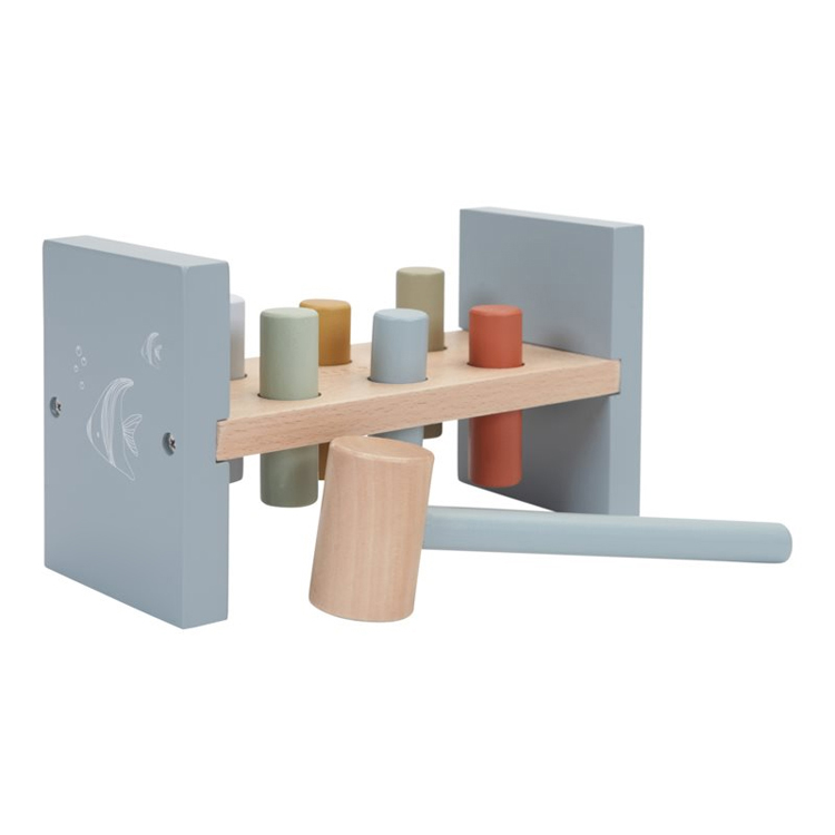 Wooden Pounding Bench Toy with Hammer