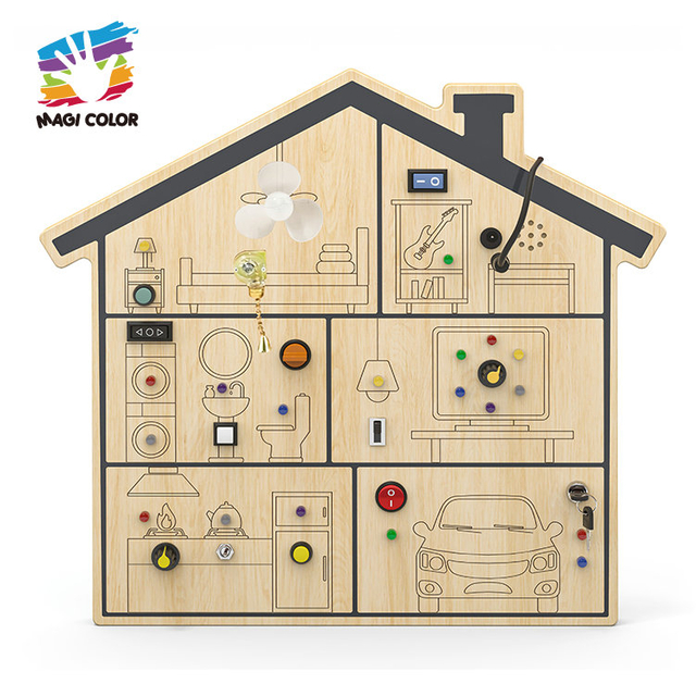 Wooden House Activity Board
